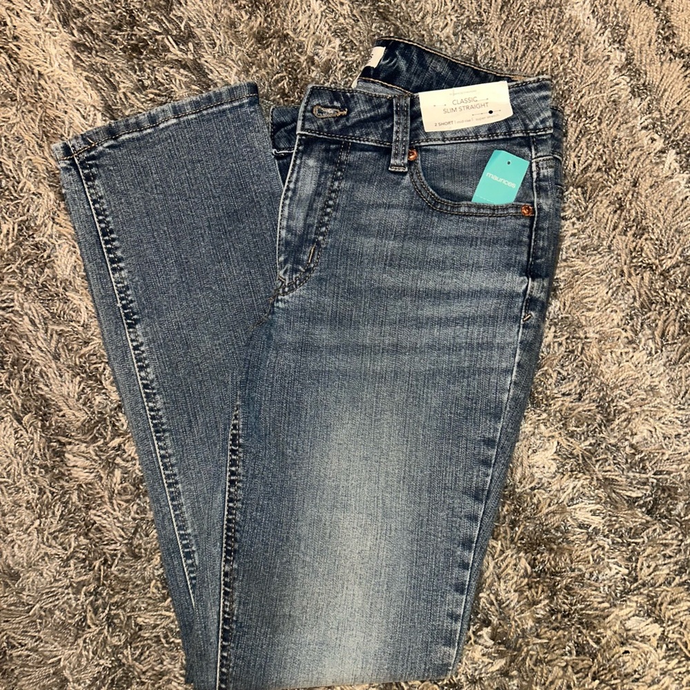 Maurices Dark Blue Straight Leg Jeans
